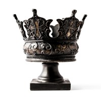 King Crown - Fiberglass Resin - Indoor/Outdoor Garden Statue/Sculpture