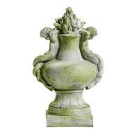 23 Inch Cherub Siren Urn Fiberglass Resin Indoor/Outdoor Statuary