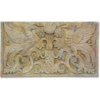 Two Bird Plaque 22 W Fiber Stone Indoor/Outdoor Garden Statue