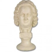 Bach Bust Small - Fiberglass Resin - Indoor/Outdoor Statue/Sculpture