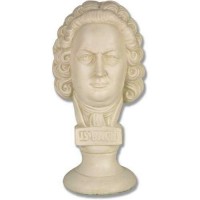 Bach Bust Small - Fiberglass Resin - Indoor/Outdoor Statue/Sculpture