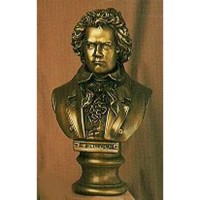 Beethoven Bust-21in. Fiberglass Resin Indoor/Outdoor Garden