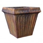 Lunz Pot Medium 16in. High - Fiberglass Resin - Indoor/Outdoor