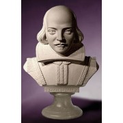 Shakespeare Bust 10in. Fiberglass Resin Indoor/Outdoor Garden
