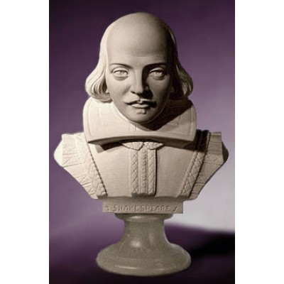 Shakespeare Bust 10in. Fiberglass Indoor/Outdoor Garden -  - EG15722