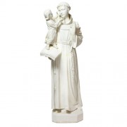St. Anthony With Child 44"h Lightweight Fiberglass Resin Indoor/Outdoor Church Statuary