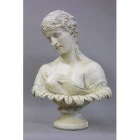 Clytie Bust Fiberglass Resin 23in. High - Indoor/Outdoor Garden Statue