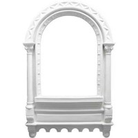 Gothic Frame From Station 35in. - Fiberglass Resin - Outdoor Statue