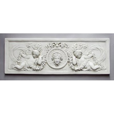 Cherub Victorian 22in. Plaque Fiberglass Indoor/Outdoor Garden -  - HF6675
