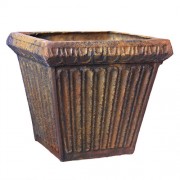Lunz Pot Small 13in. High - Fiberglass Resin - Indoor/Outdoor