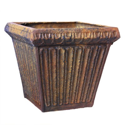 Lunz Pot Small 13in. High - Fiber Stone Resin - Indoor/Outdoor Statue -  - FS61030C