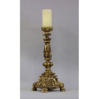 Baroque Candle Holder 20in. Fiberglass Resin Indoor/Outdoor Garden