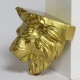 Flat Head Lion Face 9in. Fiberglass Indoor/Outdoor Garden -  - F223