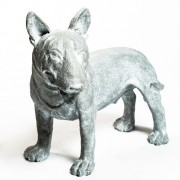 Bull Terrier 19 in. Fiberglass Resin Indoor/Outdoor Garden Bull Terrier 19 in. Fiberglass Resin Indoor/Outdoor Garden