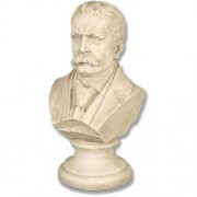 Daniel Burnham 12in. Bust Fiberglass Resin Indoor/Outdoor Garden Statue