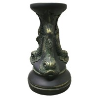 Small Dolphin Pedestal Fiberglass Resin Indoor/Outdoor Garden Statue