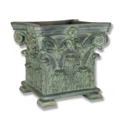 Corinthian Planter (Feet) 17in. Fiberglass In/Outdoor Garden -  - F7557