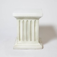 Square Fluted Col Fak101 16 Fiberglass Resin Indoor/Outdoor Garden Statue