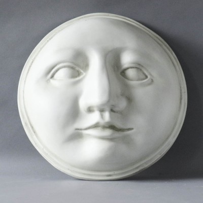 Moon Face 17in. Fiberglass Indoor/Outdoor Garden -  - F679