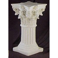 Corinthian Column Fiberglass Resin Indoor/Outdoor Garden Statue