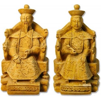 Emperor And Empress - Fiberglass - Indoor/Outdoor Garden Statue - - F70301 Emperor And Empress - Fiberglass - Indoor/Outdoor Garden Statue - - F70301