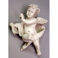 Cherub Tapestry-Right Fiberglass Resin In/Outdoor Garden Statue