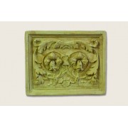 Floral Example Plaque 19in. - Fiberglass Resin - Indoor/Outdoor