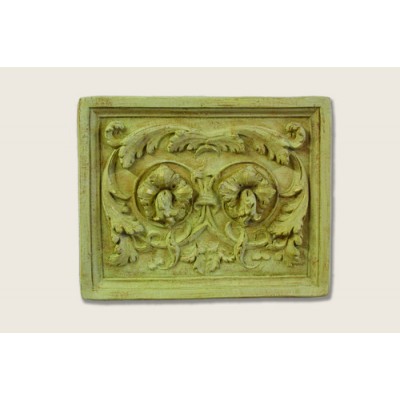 Floral Example Plaque 19in. - Fiberglass - Indoor/Outdoor Statue -  - F6869