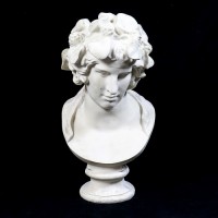 Dionysus Bust 28in. - Fiberglass Resin - Indoor/Outdoor Garden Statue