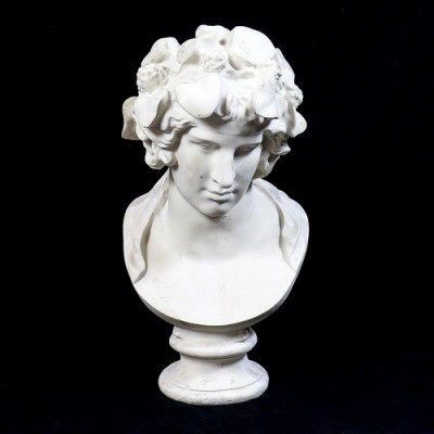 Dionysus Bust 28in. - Fiberglass - Indoor/Outdoor Garden Statue -  - F8027