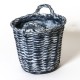 Round Basket Small 14in. Fiberglass Indoor/Outdoor Garden -  - F60227