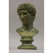 Greek Athlete Head/Bust Table Display 18in. Fiberglass Resin