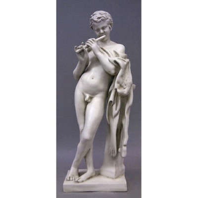 Faune Flutiste Fiberglass Indoor/Outdoor Garden -  - F68475