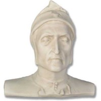 Dante Head 13in. High - Fiberglass Resin - Indoor/Outdoor Statue