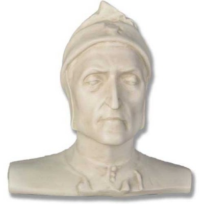 Dante Head 13in. High - Fiberglass - Indoor/Outdoor Statue -  - F177