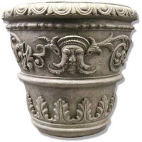 Greenman Florentine Pot 21in. Fiberglass Resin Indoor/Outdoor Garden