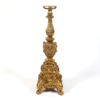 Ornate Candleholder Tall 3in. Fiberglass Resin Indoor/Outdoor Garden