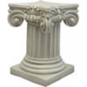 Ionic Fluted Column Fiberglass Resin Indoor/Outdoor Garden Statue