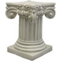 Ionic Fluted Column Fiberglass Resin Indoor/Outdoor Garden Statue