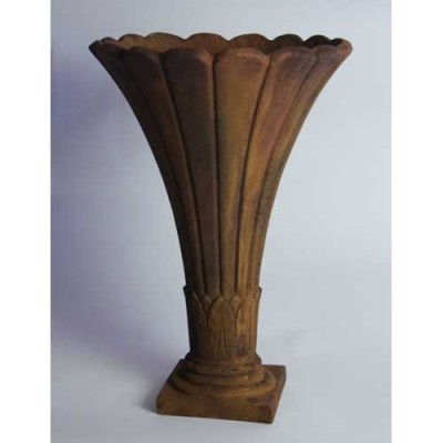 Mideast Birdbath 28in. High Fiberglass Indoor/Outdoor Garden -  - F8563