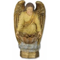 Fegana Angel 18in. Fiberglass Resin Indoor/Outdoor Garden Statue