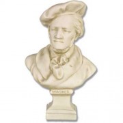 Composer Richard Wagner Small 12in. High - Fiberglass Resin Outdoor Statue