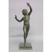 Dancing Faunus 19in. Fiberglass Resin Indoor/Outdoor Garden Statue