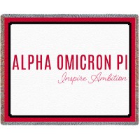 Alpha Omicron Pi Blanket Alpha Omicron Pi Blanket