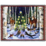 Christmas Magic - Lynn Bywaters - Cotton Woven Blanket Throw -  (72x54)