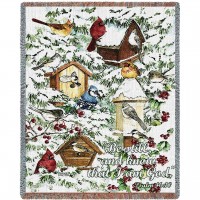 A Winter's Gift - Parker Fulton - Cotton Woven Blanket Throw -  (72x54)