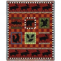 Adirondack Lodge - Walter Robertson - Cotton Woven Blanket Throw -  (72x54)