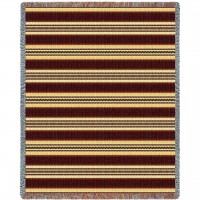 Arroyo Natural - Southwest Native American Inspired Tribal Camp - Cotton Woven Blanket Throw -  (72x54)