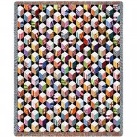 Quilt - Autograph - Cotton Woven Blanket Throw -  (72x54)