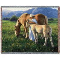 Beautiful Blondes - Robert Duncan - Cotton Woven Blanket Throw -  (72x54)